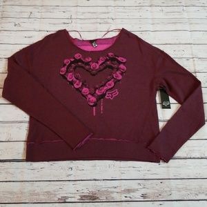 FOX | NWT Scoop Neck Sweatshirt Size Large